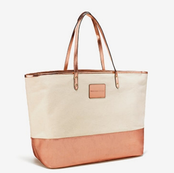 PINK Victoria's Secret Handbags - #1166 VICTORIA'S SECRET Rose Gold Large Tote Bag